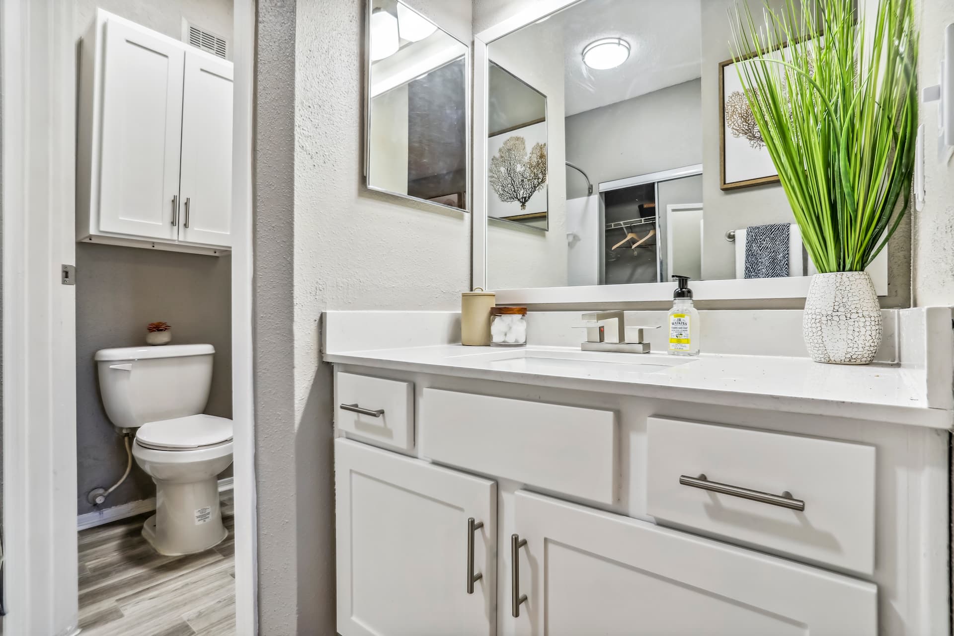 bathroom sink with large counter